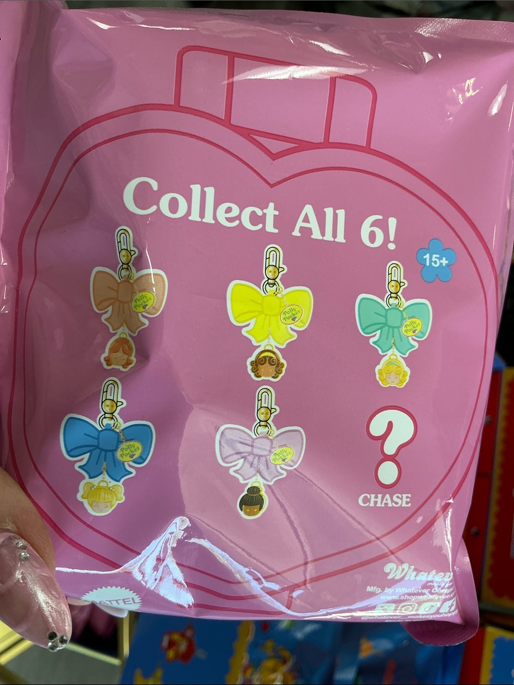 POLLY POCKET MYSTERY BOX PUFFY BOW BAG CHARM